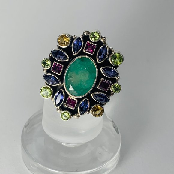 Nicky Butler Jewelry - NICKY BUTLER JADE & GEMSTONE RING